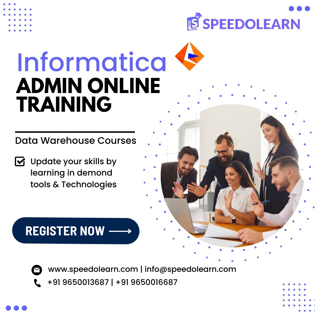 Speedolearn's tweet image. Unlock Your Potential with SpeedoLearn's Informatica Admin Online Training! 🚀
Are you ready to elevate your career in the world of data management and integration? speedolearn.com #infomatica #admin #developer #speedolearn #Training