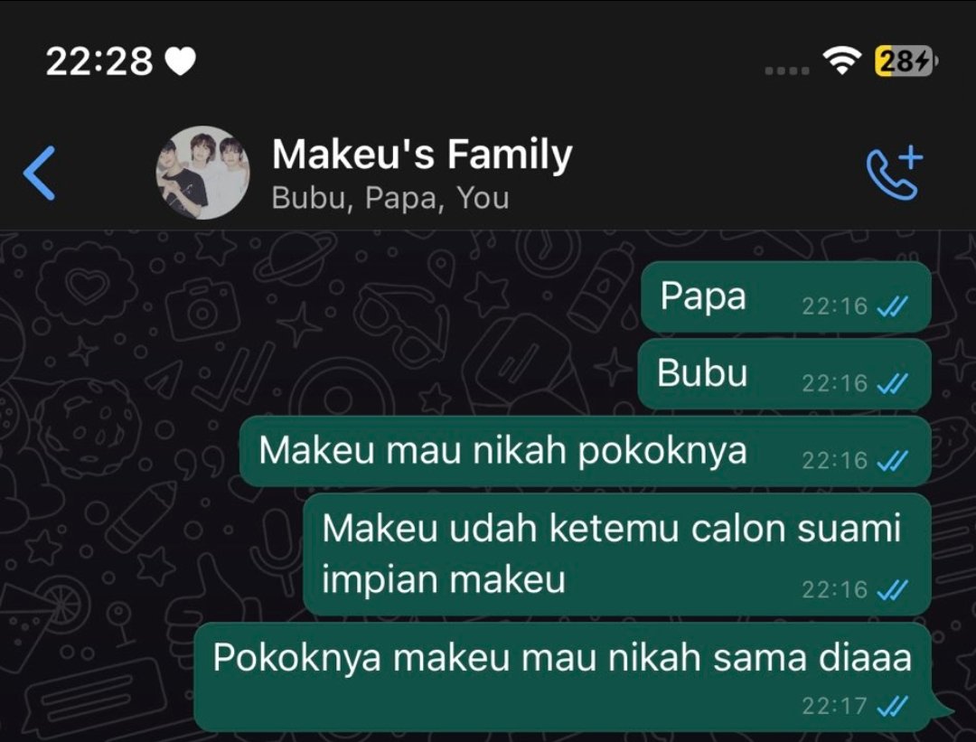 Calon suami impian.
Part of Si Polos vs Si Galak.

— markhyuck au.