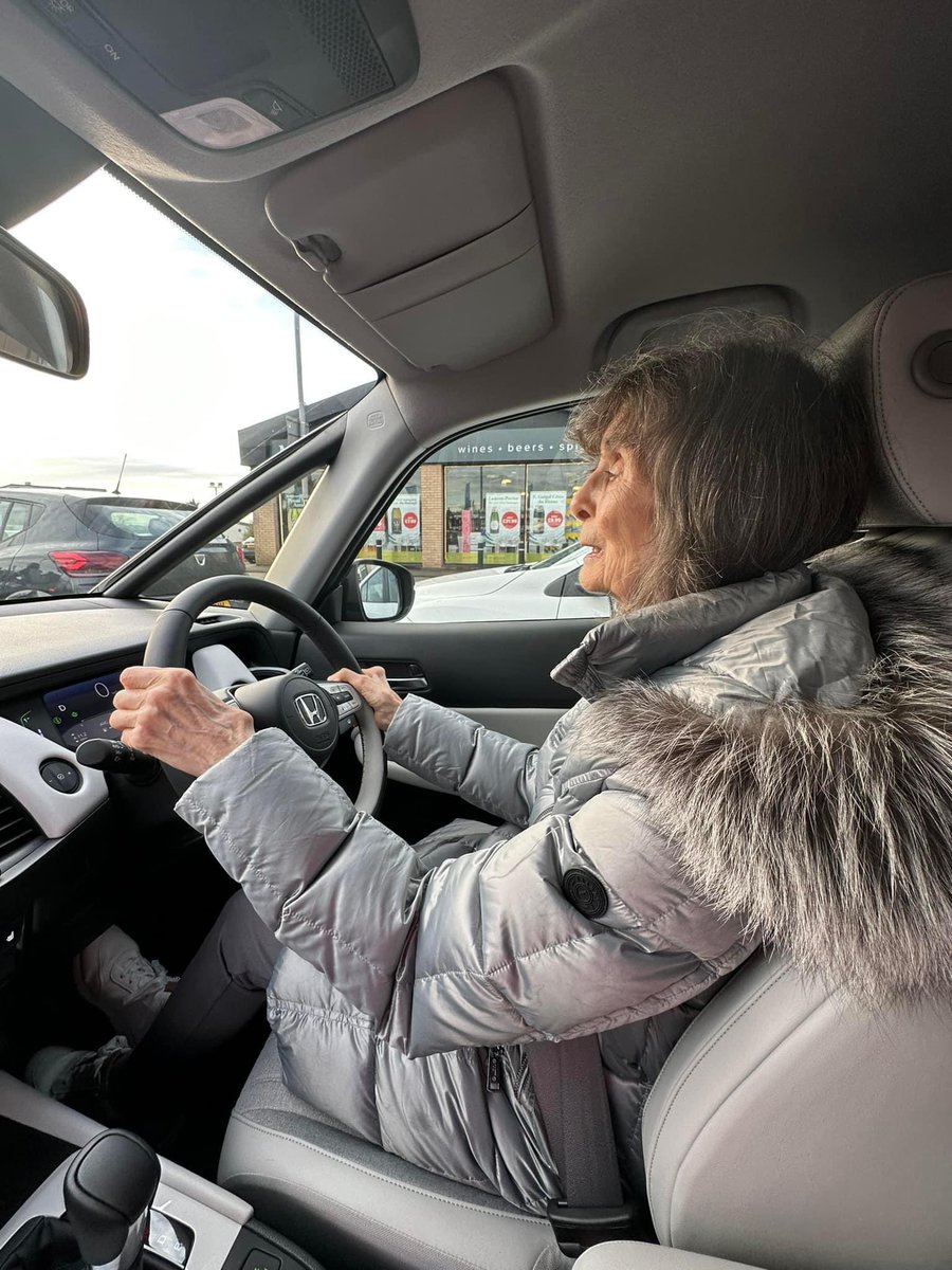 My mum left a toxic/ controlling relationship

He told her she didn’t need to drive as he would but it was just another way to control 

She always loved to drive &amp; after some refresher lessons again she bought a car at 82! 

#enddomesticabuse #16daysofactivism #prouddaughter