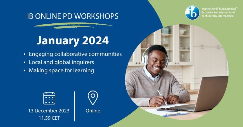 ibpyp's tweet image. Elevate your teaching expertise in 2024 with our online workshops! Explore innovative teaching methodologies and strategies through our featured workshops today!
Secure your place in our Jan workshops>>bit.ly/46Pjo8e