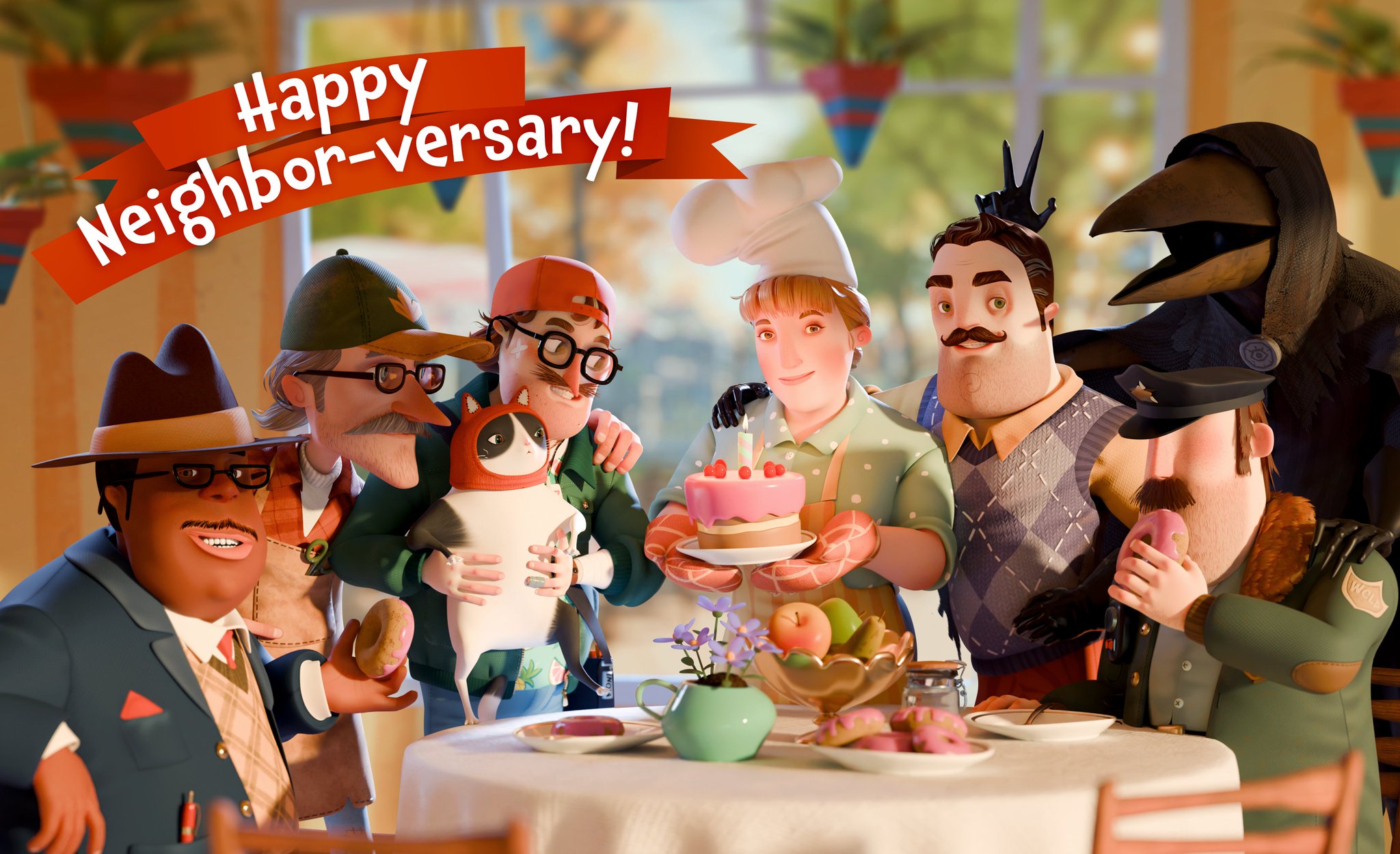 Hello Neighbor Games on X: Today marks exactly 1 year since Hello Neighbor  2 opened it's gates and welcomed you all into Raven Brooks, so Happy  Neighbor-versary everyone! 🥳 Thank you to