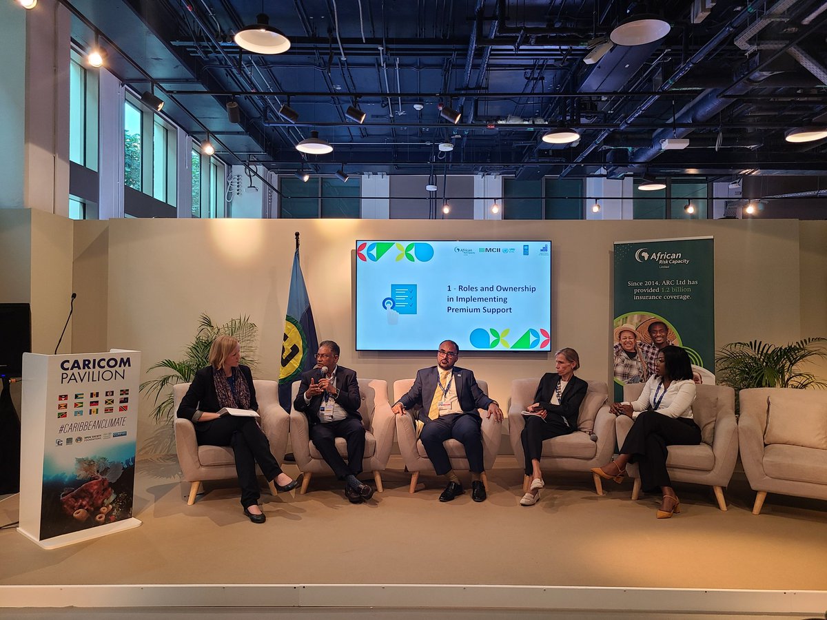 Magdalena Mirwald (@m_mirwald) on Twitter photo Discussing financial support for vulnerable people and groups to afford premiums or #ClimateRiskInsurance to manage #LossAndDamage. ➡️New research by <a href="/UNUEHS/">UN University - EHS</a> and <a href="/UNCDF/">UNCDF</a> climate-insurance.org/resources/
#COP28 thanks <a href="/CARICOMorg/">CARICOM: Caribbean Community</a> for hosting! Discussing financial support for vulnerable people and groups to afford premiums or #ClimateRiskInsurance to manage #LossAndDamage. ➡️New research by <a href="/UNUEHS/">UN University - EHS</a> and <a href="/UNCDF/">UNCDF</a> climate-insurance.org/resources/
#COP28 thanks <a href="/CARICOMorg/">CARICOM: Caribbean Community</a> for hosting!