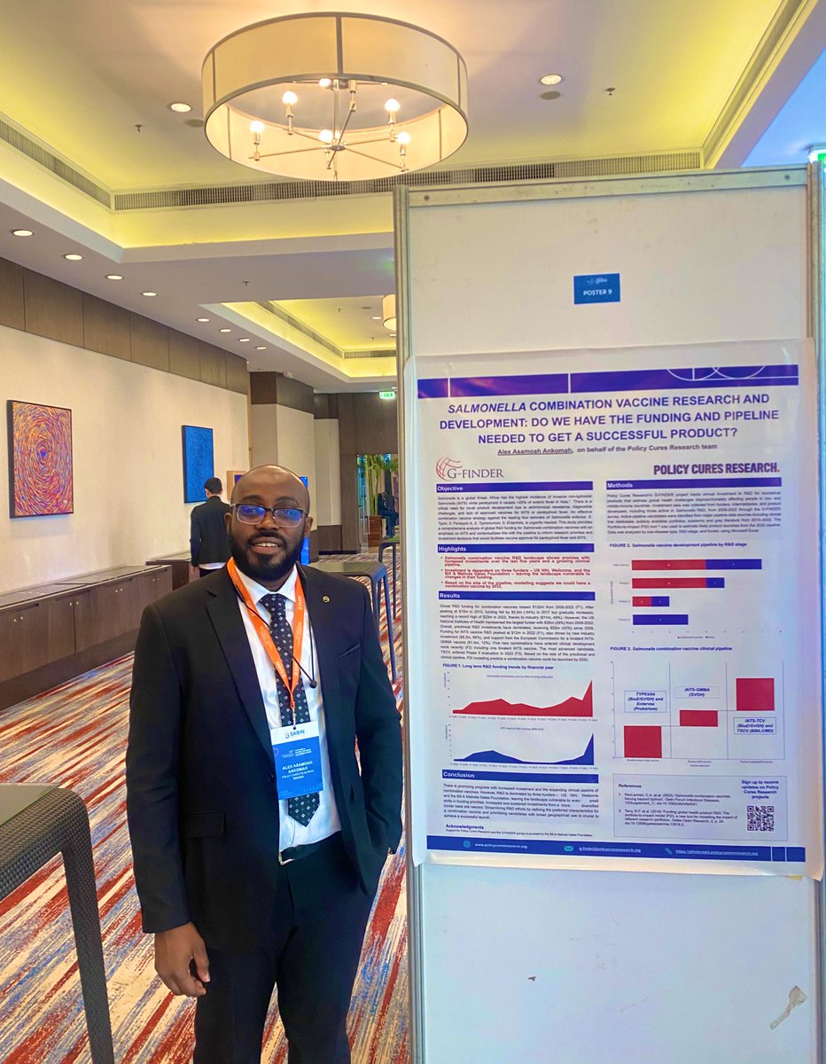 This week, I have the honor of representing @PCuresResearch at the 13th International Conference on Typhoid and Other Invasive Salmonelloses. Also, I will be presenting a poster on the global R&D landscape for Salmonella combination vaccines #TakeOnTyphoid #Typhoid2023