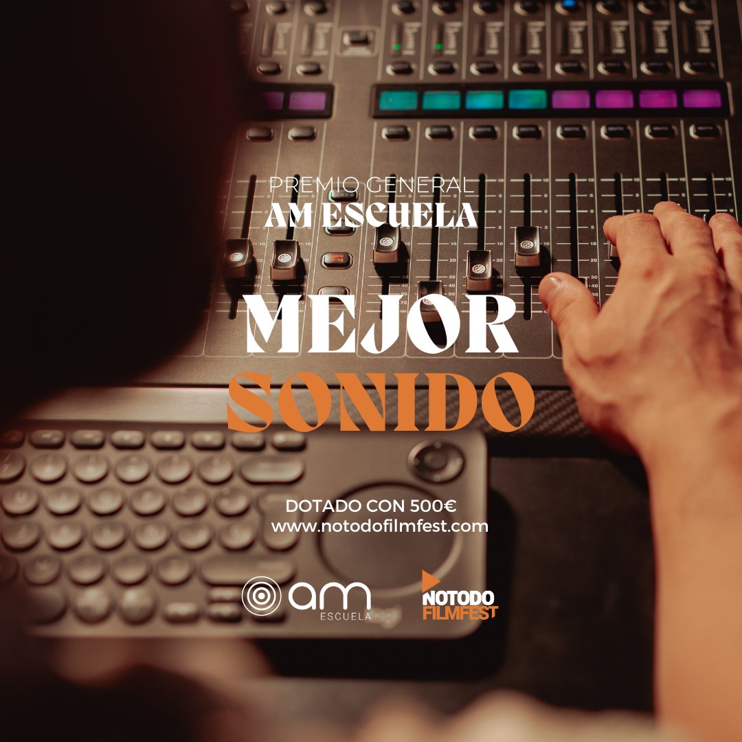 Notodofilmfest_'s tweet image. 🔊👂 La creatividad puesta al servicio del ambiente sonoro, eso es lo que reconoce el #PremioAMEscuelaAlMejorSonido con 500€ al #notodo ganador. ¡Suerte!

Más info: notodofilmfest.com/premio/

#Notodofilmfest2023 #MuchoCineEnPocoTiempo #MejorSonido