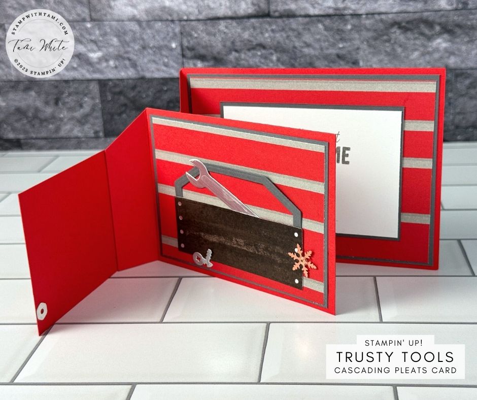 Guess what's hitting the Mini Catalog this January? The Stampin' Up Trusty Tools Stamps and die bundle! 
👉 FREE PDF: stampwithtami.com/blog/2023/12/t…

#ToolboxFunFold #StampinUp #CascadingPleats #MasculineProjects #PaperCrafting 

 #stampin #birthdayday #papercrafting #birthdays