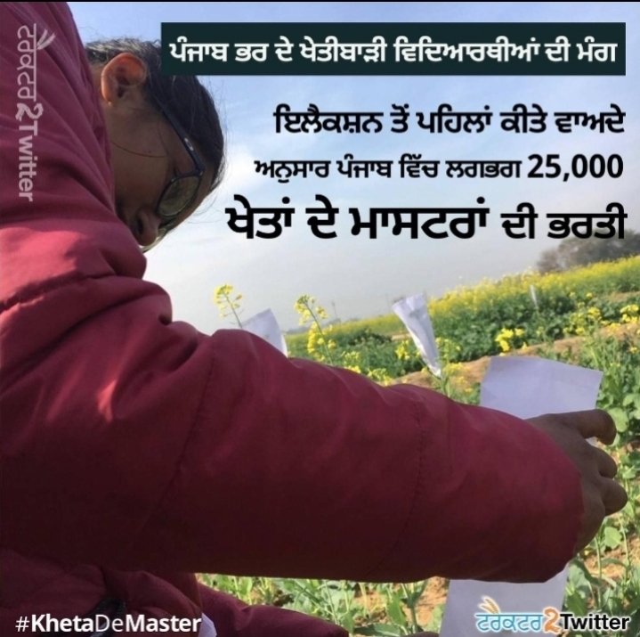 ChhapolaSa9254's tweet photo. @BhagwantMann #KhetaDeMaster
ਯਾਦ ਕਰਲੋ ਵੋਟਾ ਤੋ ਪਹਿਲਾ ਕਿਤੇ ਵਾਧਿਆ ਨੂੰ।
ਹਰ ਪਿੰਡ ਵਿੱਚ 2 ਪਿੰਡ ਵੱਡਾ ਹੈ ਤਾਂ 3 ਖੇਤਾਂ ਦੇ ਮਾਸਟਰ ਰੱਖਾਂਗੇ।

ਖੇਤੀ ਬਾੜੀ ਨੂੰ ਨਾ ਕਰੋ ਲਾਚਾਰ ਕਰੋ ਖੇਤੀ ਮਾਸਟਰ ਨੂੰ ਬਹਾਲ 

#Khetademaster https://t.co/K0zmKeJDrr
