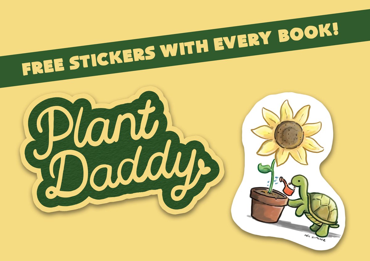 neilslorance's tweet photo. Hi pals! My new book Plant Daddy is now in my online store and I'm chucking in free stickers with every book! What a great time to snag one! https://t.co/30q0BAe5Dx https://t.co/uLHpTFSLwa