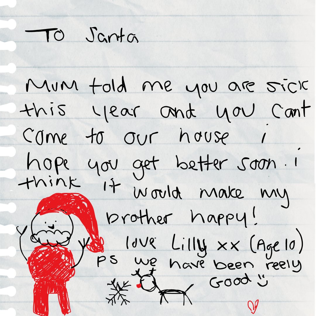 BigHelpGroupltd's tweet image. No child should have to think Santa is poorly and can&apos;t bring them presents. 1 in 7 children will go without any gifts this Christmas. We are using our campaign &apos;Dear Santa&apos; to reflect the struggles families living in poverty will face over the festive season.