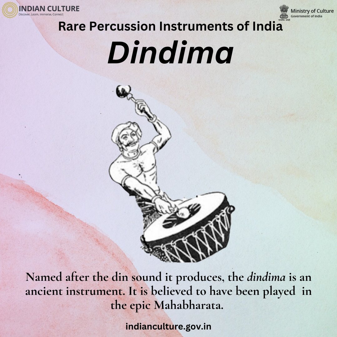 _IndianCulture's tweet photo. Be it for folk songs, worship rituals, or battle cries, the musical instruments of India have many uses. Explore them at the Indian Culture Portal at https://t.co/a3nXD3hJJA

#rareinstruments  #indianmusic #musicofindia  #hindustanimusic #carnaticmusic  #percussioninstrument https://t.co/kIY1VQ7PDQ