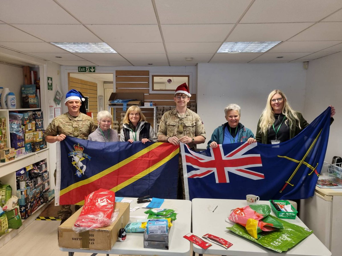 Well done to Cpl Townshend and Cfn Heath who recently led a regimental food drive in support of Waterside Food Bank. The WFB is part of a network of food banks across the country working to combat poverty and hunger in the UK.