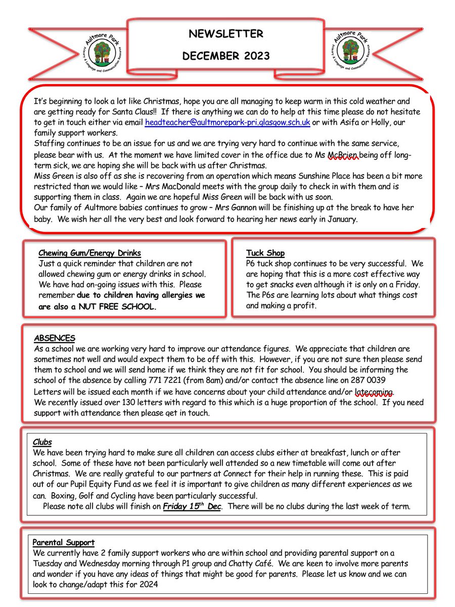 AultmoreParkPri's tweet photo. ❗️December Newsletter ❗️ https://t.co/Vj5y7ILHub
