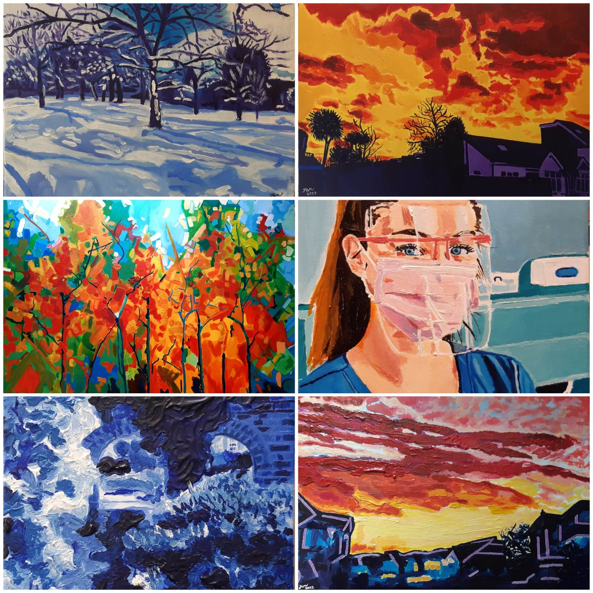 It has been 240 years since @DalerRowney was founded (under a different name). Here is a selection of paintings I created using some of Daler Rowney's art materials 🎨 

#art #artist #DalerRowney #DalerRowney240 #dalerrowneyart #acryliconcanvas #painting #acrylicpainting