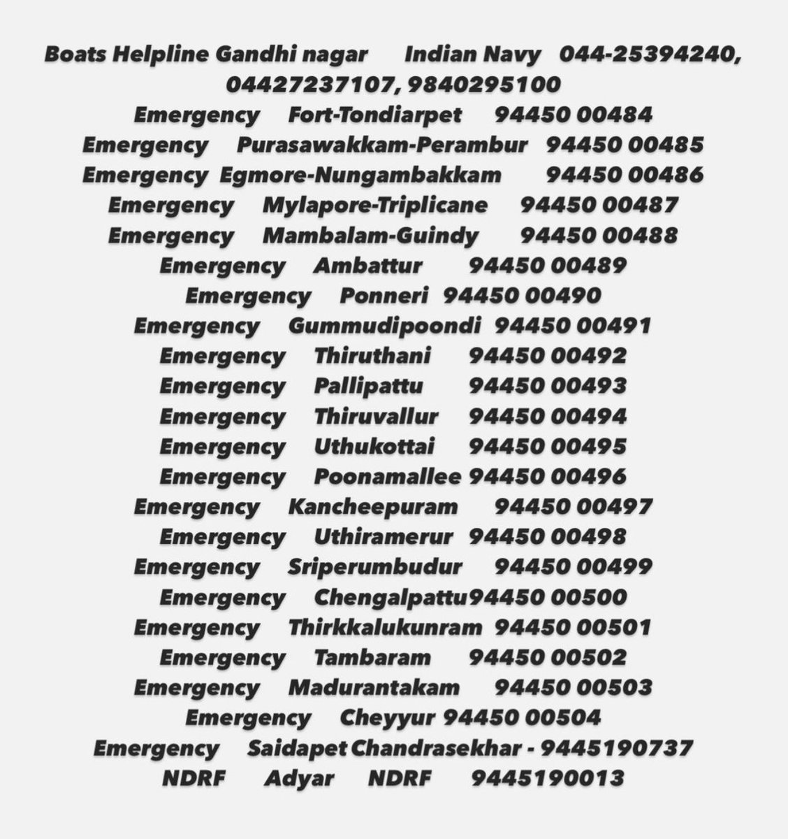 Please forward 🙏🏽

@Hereprak @itzcrazykichu @dishyasharma @DThiravidamani 

#ChennaiFloods #ChennaiHelps #Chennai #CycloneMichuang