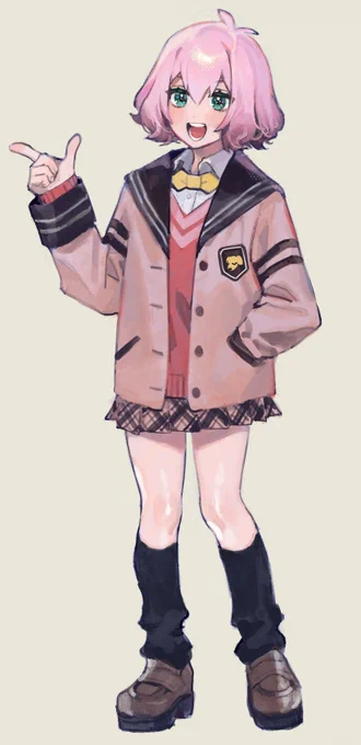 まふへんちゃん制服のすがた 