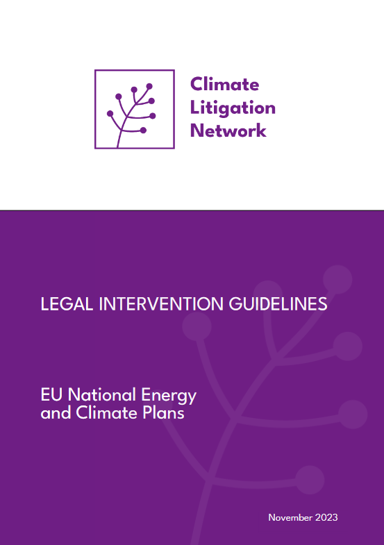 Next year marks a key opportunity among EU Members States to design their roadmap to 2030 - a crucial moment for climate action in Europe. CLN is pleased to share a guide to legal intervention options to address shortcomings and failures in EU National Energy and Climate Plans 👇