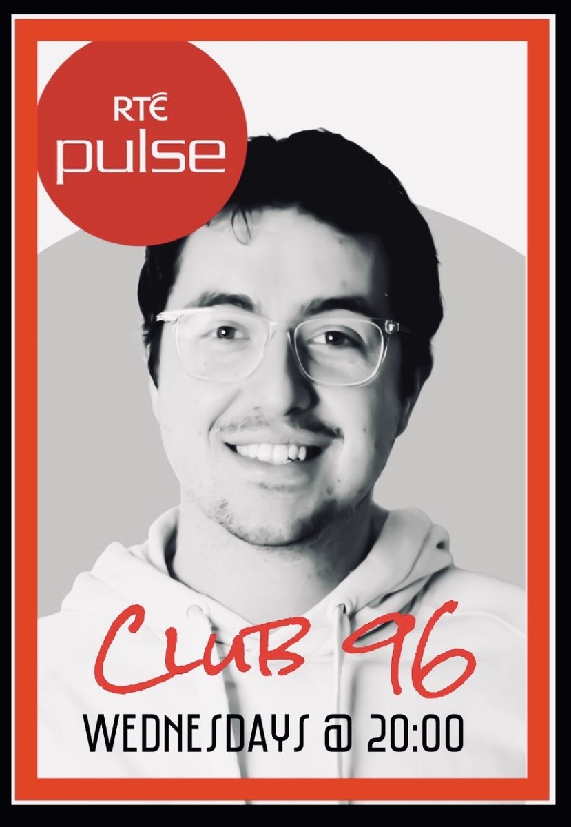 RTEPulse's tweet photo. Coming up at 8pm, @ciansullivan is in studio for this week's #Club96, feat. @Tyllaaaaaaa, @cher, @BiigPiigMusic &amp; more.

Live at 8: https://t.co/H6YK7foWW8 https://t.co/SjQpgfIG9b
