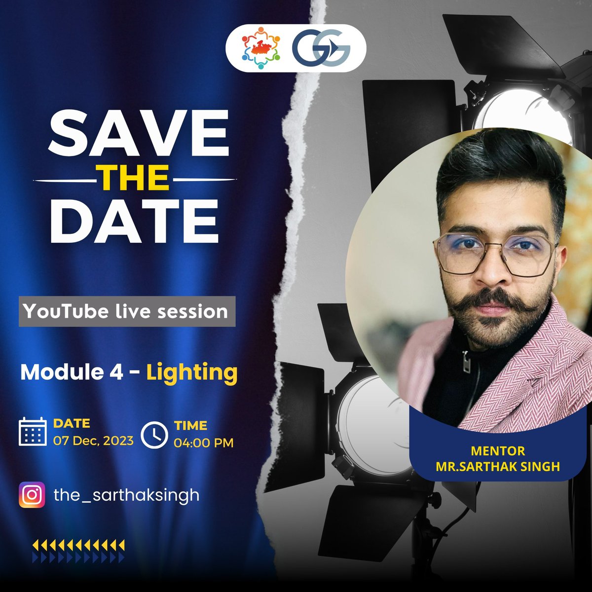 CMYIP_'s tweet photo. Session 4- Lighting by Expert Mr. Sarthak Singh

अपने लेंस के माध्यम से दुनिया को कैद करने के लिए तैयार हो जाएं!!📷

CMYIP सभी इंटर्नस के कौशल वि���ास के शानदार अवसर के रुप में आकर्षक ऑनलाइन फोटोग्राफी सत्रों की श्रृंखला ला रहा है।

#photographylovers #photooftheday #cmyip https://t.co/5kbgluOeXb
