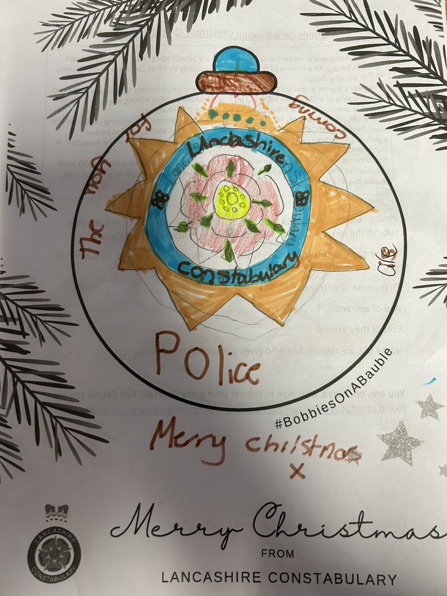 BrunshawPrimary's tweet photo. @LancsPolice #BobbiesOnABauble https://t.co/ATKllRm8hp