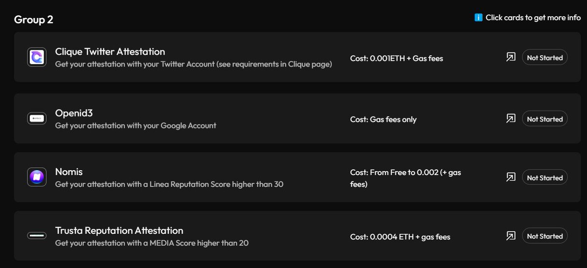 It is honored to be part of <a href="/LineaBuild/">Linea.eth</a>  POH Wave!🌊

🫶Plz be noticed you will need to receive ONE attestation from a partner of group A, and TWO attestations from partners of Group B.
🤗<a href="/TrustaLabs/">Trusta.AI</a> provided POH attestation in GroupA and Reputation attestation in Group B~

🙏<To