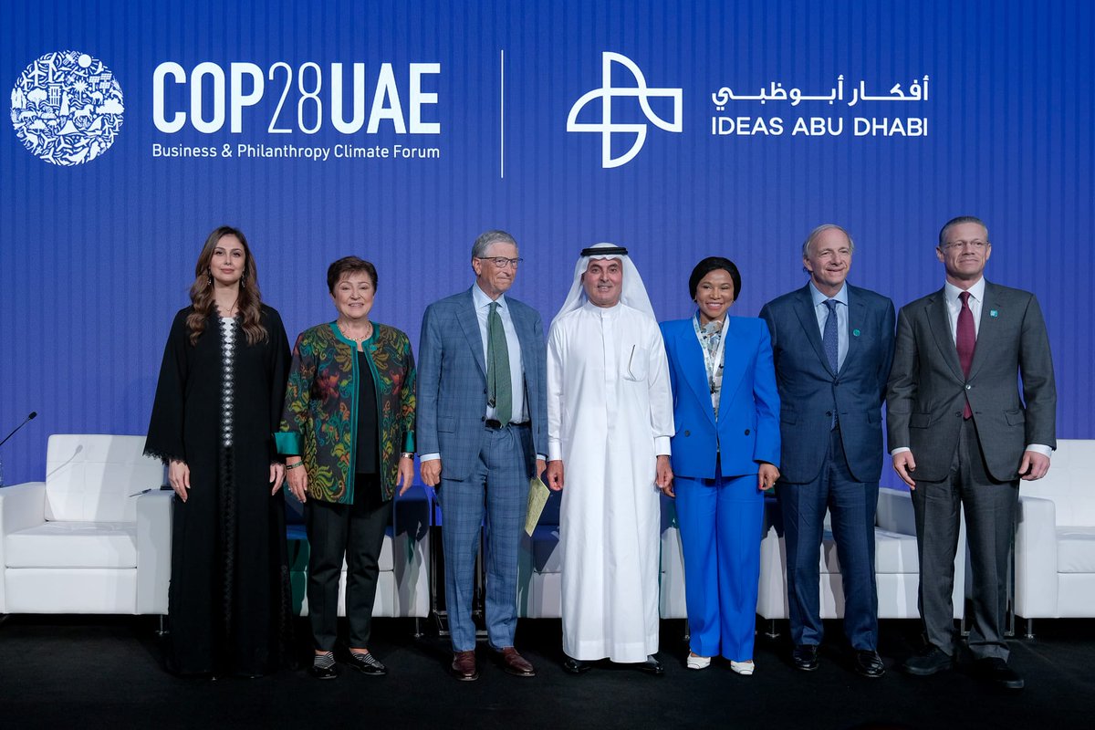 Business & Philanthropy Climate Forum (@bpcforum) on Twitter photo As highlighted at the <a href="/COP28_UAE/">COP28 UAE</a> Business and Philanthropy Climate Forum, strategic philanthropic capital flows must play a part in climate and nature action. #BPCF #COP28📷
<a href="/BadrJafar/">Badr Jafar</a>
<a href="/BillGates/">Bill Gates</a>
<a href="/RayDalio/">Ray Dalio</a>
<a href="/MoloiMotsepe/">Precious Moloi Motsepe</a>
<a href="/KGeorgieva/">Kristalina Georgieva</a> As highlighted at the <a href="/COP28_UAE/">COP28 UAE</a> Business and Philanthropy Climate Forum, strategic philanthropic capital flows must play a part in climate and nature action. #BPCF #COP28📷
<a href="/BadrJafar/">Badr Jafar</a>
<a href="/BillGates/">Bill Gates</a>
<a href="/RayDalio/">Ray Dalio</a>
<a href="/MoloiMotsepe/">Precious Moloi Motsepe</a>
<a href="/KGeorgieva/">Kristalina Georgieva</a>