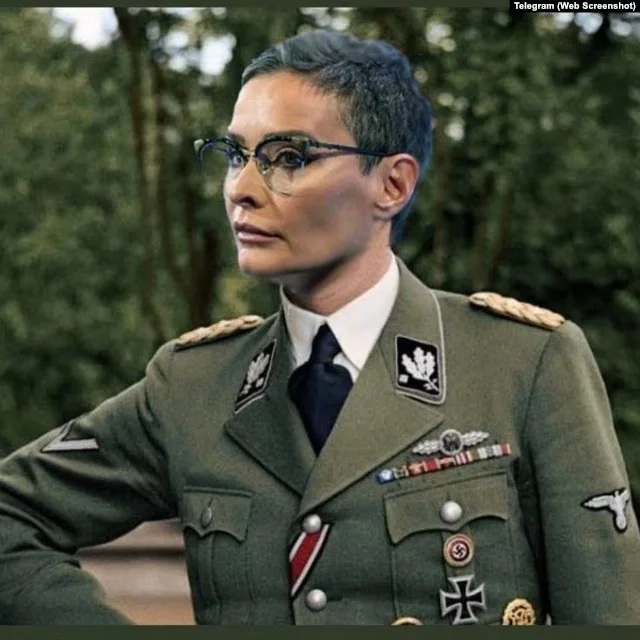 Another ordinary day in Serbia. Notorious media tsar Olivera Zekić posts a picture of herself in Nazi uniform.