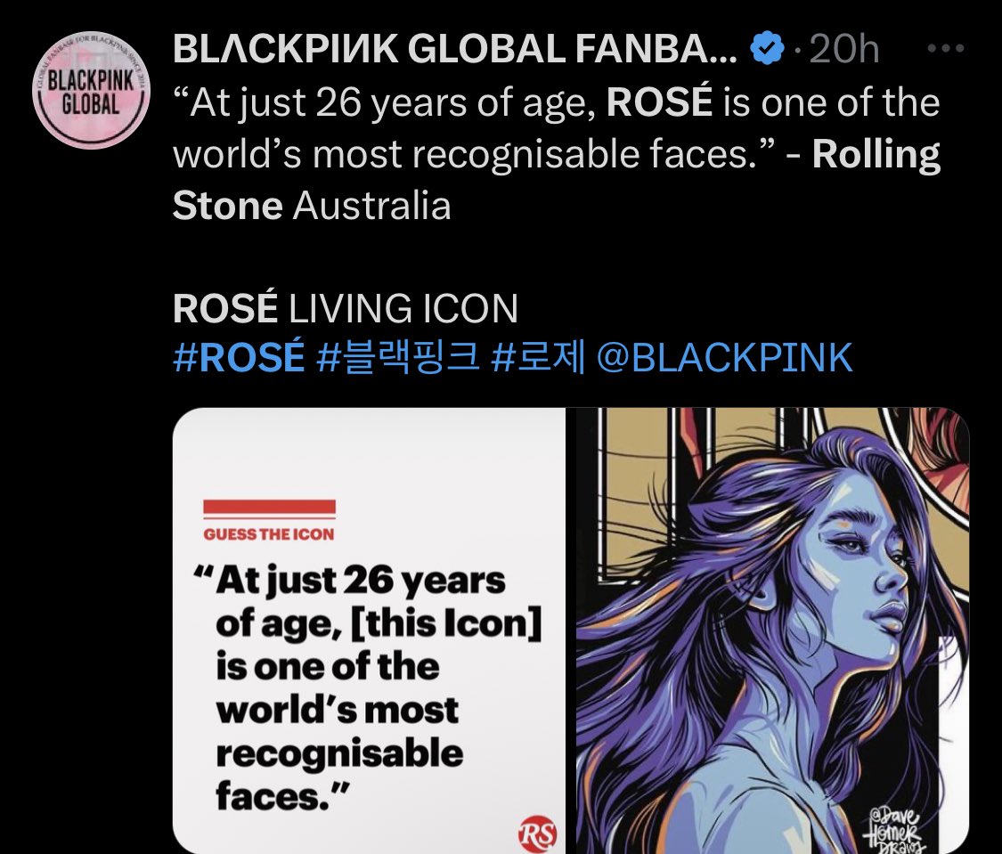 Jisoo is korean but remember what RollingStoneKorea stated about her dozen ass 😭😭😭😭😭