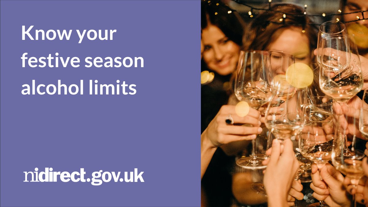 Keep an eye on how many drinks you're having over the festive season and think about setting yourself limits. Information and advice: nidirect.gov.uk/news/know-your… @publichealthni @healthdpt