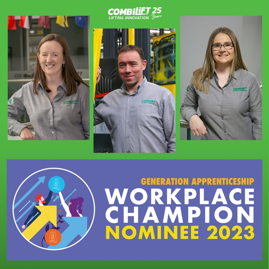 Tomorrow is the day that not one, not two, but three of our hard working staff will head to the Morrison Hotel in Dublin as #GenerationApprenticeship Workplace Champion Award Nominees! 👏 👏 👏
#Combilift #LiftingInnovation #Awards