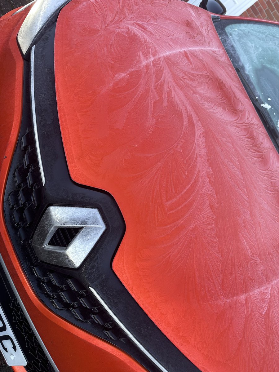 My car had a good go at crystallisation overnight. He did a good job, they’re so pretty!