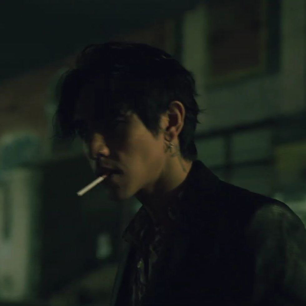 Cigarettes are sweet, but they're even sweeter when you're in my arms and smacking your red lips.