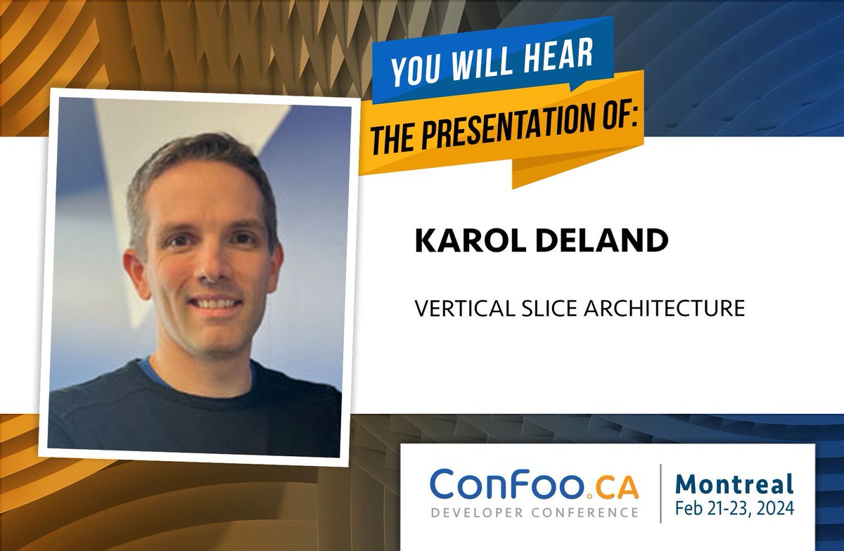 🎤 Next February, join @karoldeland for an illuminating talk on Clean vs Vertical Slice Architecture! 🏛️ Learn to simplify code without sacrificing structure. buff.ly/3t31PUn  #CleanArchitecture #VerticalSlice