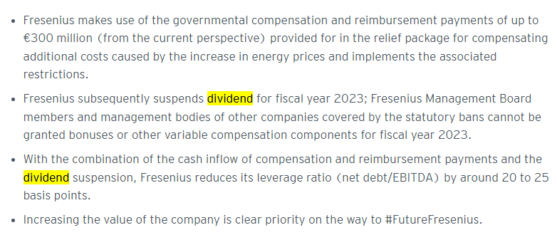 European_DGI's tweet photo. European Dividend Aristocrat Fresenius suspends dividends for 2023.
People following this company are probably not surprised.
Another example where poor management kills the track record of an iconic company.
#DividendCut $FRE
Discl: no position.