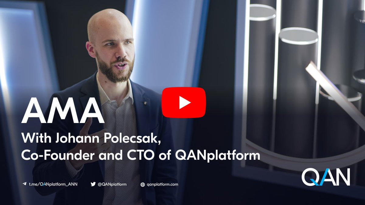 QANplatform's tweet photo. We have received many AMA (Ask Me Anything) requests from our community. The QANplatform team is always open for your suggestions. 

Feel free to ask anything from Johann Polecsak @pmjohann, Co-Founder and CTO of QANplatform. 

https://t.co/A4e3VqA9Yk
☝️Send your questions in this Google Form!