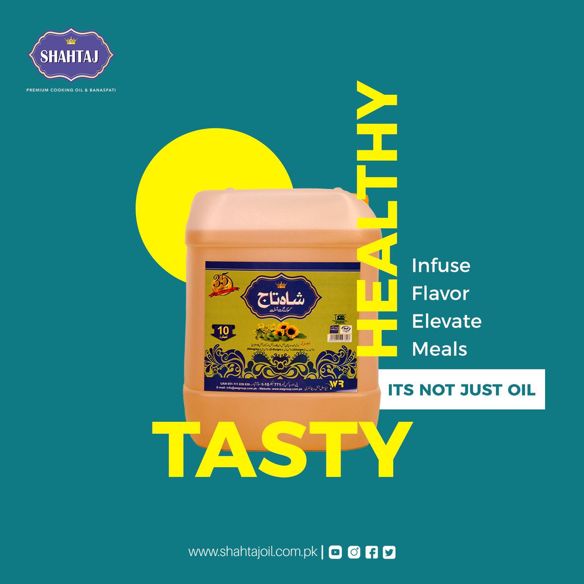 ShahtajOil's tweet photo. Shahtaj: Not just oil, but a culinary masterpiece.
Contact Us:
https://t.co/ChiCwabuYu
#ShahtajSensation #CulinaryMasterpiece #FlavorfulDelights #KitchenMagic #BeyondOil #ShahtajExcellence #GourmetEssentials #ElevateYourCooking #CookingWithShahtaj #FoodieAdventures #Taste https://t.co/qc1PkGVYxZ