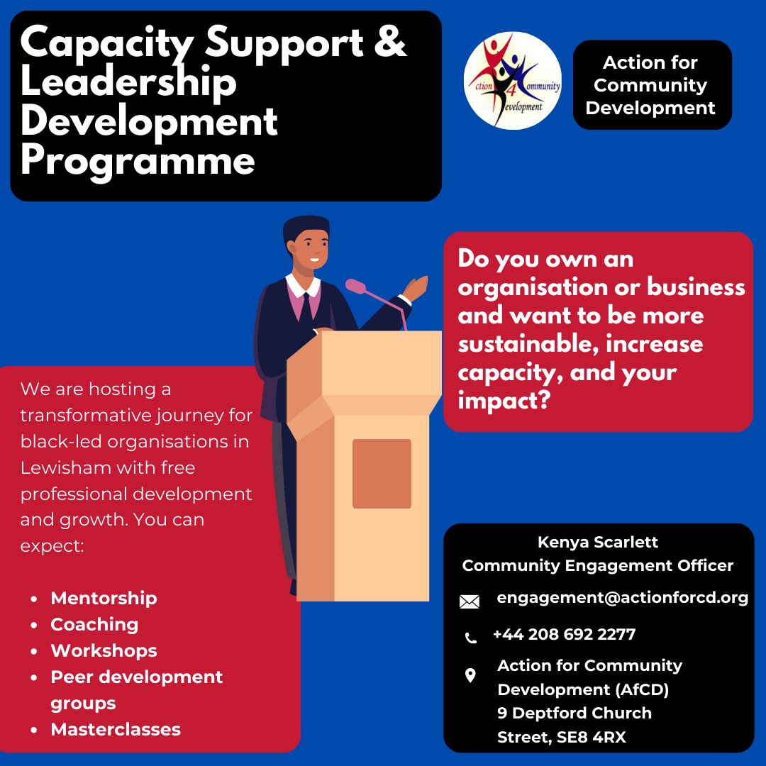 We have a new opportunity available for black-led organisations in the Borough of Lewisham ☺️

#lewisham #development #community