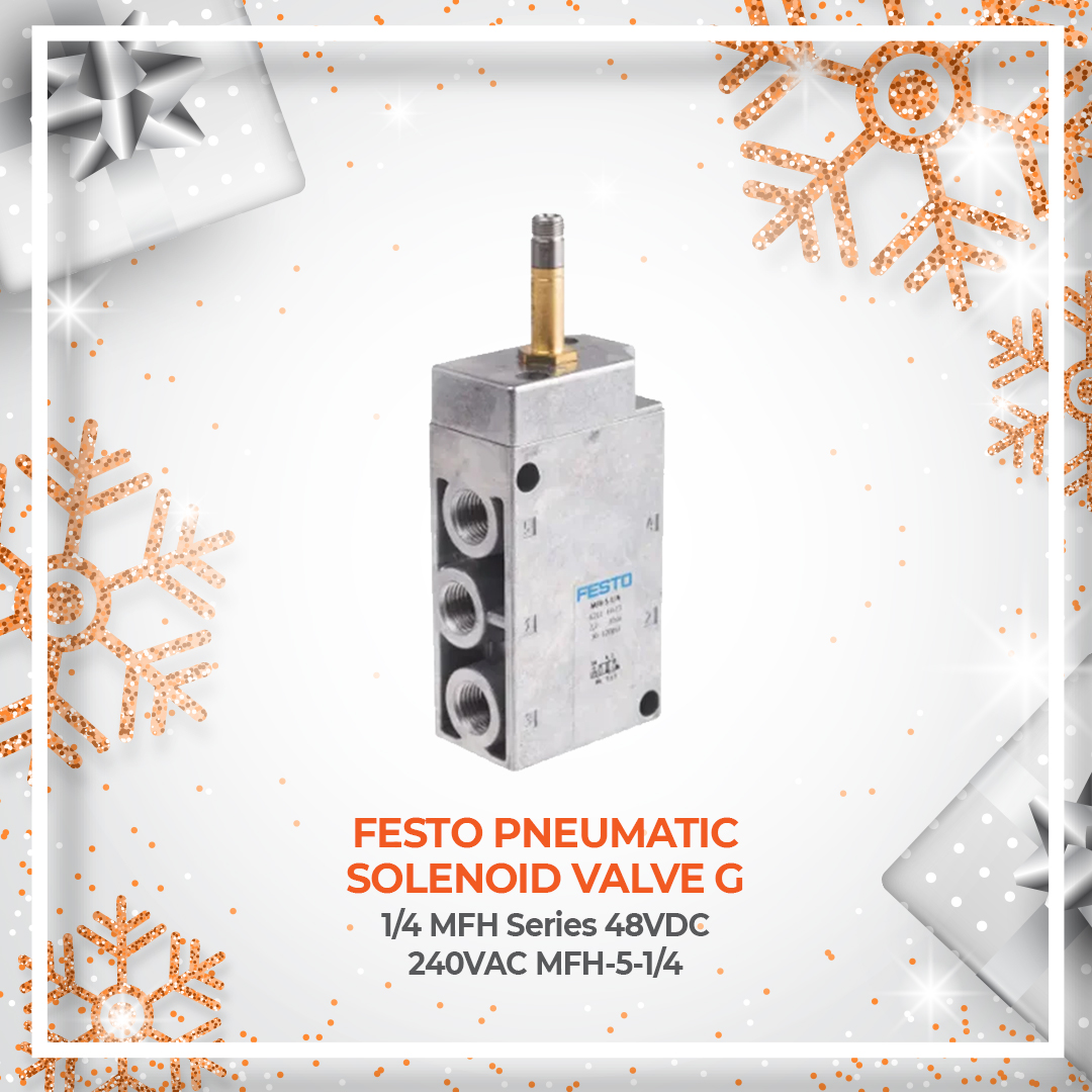 iewarehouse1974's tweet image. Day 9 of our 12 Days of Christmas Deal! 

Power up your projects with our featured product: Festo Pneumatic Solenoid Valve G 1/4 MFH Series 

Grab this deal now: industrialelectricalwarehouse.com/products/festo…

#12DaysOfChristmas #ElectricalEngineering #ToolkitUpgrade #SpecialOffer