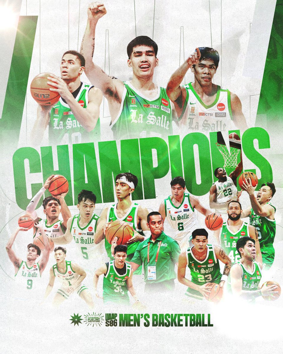 dearlasalle's tweet photo. ✨ 2023 is that year for DLSU ✨

🥇 UAAP 85 WVB - DLSU Lady Spikers 
🥇 Shakey's V-League Invitationals - DLSU Lady Spikers
🥇 V-League MVB Challenger Cup PH - DLSU-Eco oil Green Spikers
🥇 UAAP 86 MBB - DLSU Green Archers

what a year for us, lumots!! 🥹💚 https://t.co/kN3XIUZzcL