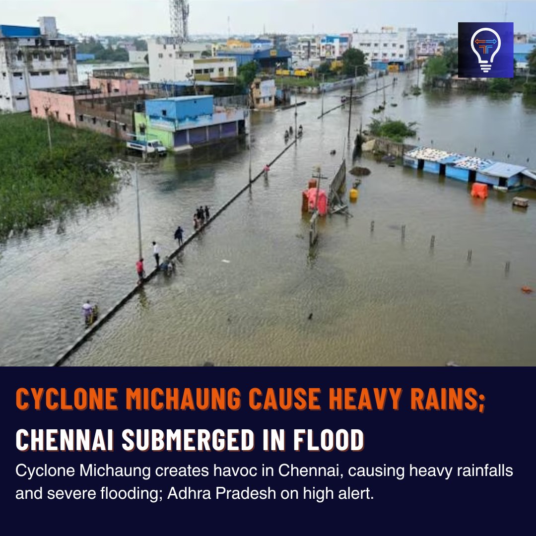 fiscalfuel's tweet photo. #CycloneMichuang intensified over the #BayofBengal, causing #havoc in #Chennai with eight fatalities and flooding. #AndhraPradesh evacuated, Chennai airport resumed, #TamilNadu expects lighter #rains.
#fiscalfuel #ChennaiFlood #Death #CycloneReliefMeasuresInAP #GlobalWarming https://t.co/ZmmDy6vze0