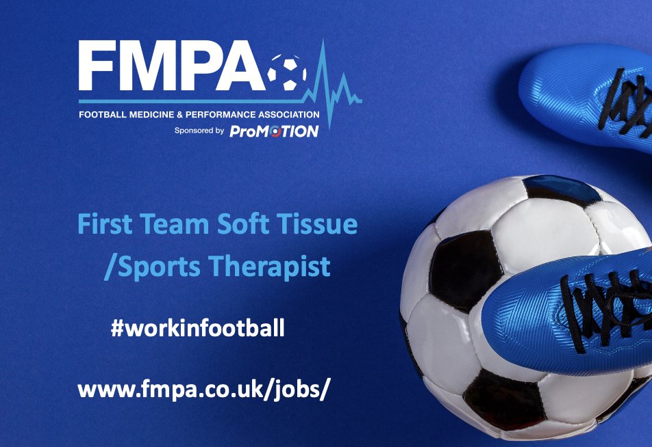 FMPA RECRUITMENT:  New jobs added

⚽ First Team Soft Tissue / Sports Therapist

#softtissuetherapist #sportstherapist #sportstherapyjobs #workinfootball #footballjobs #sttjobs 

➡️ fmpa.co.uk/jobs/