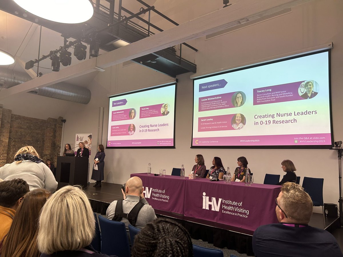 Tracy Long representing RDASH, 0-19 Research Network and health visiting at the IHV Leadership Conference - inspiring and motivating the workforce 💜