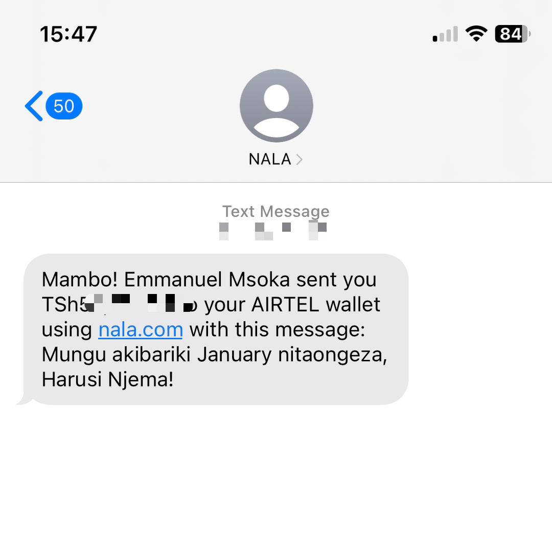 Harusi Vibes with <a href="/NALAmoney/">NALA</a>  💍

My heart is brimming with joy as I received a heartwarming wedding gift from my dear friend, <a href="/MsokaEmmanuel/">Emmanuel Cosmas Msoka</a> , all the way from the US! 

Not only did he send their blessings, he also used the amazing <a href="/NALAmoney/">NALA</a>  to make the process seamless. 🤩