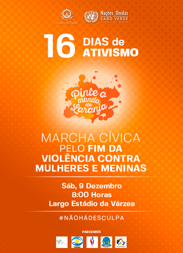 Junte-se a nós em uma causa importante!

Participa da Marcha Cívica pelos 16 Dias de Ativismo pela eliminação da Violência contra Mulheres e pelos Direitos Humanos

#16diasdeativismo #Nãotemdesculpa #UNA_SE #DireitosHumanos #OMCV #CaboVerde #ONU