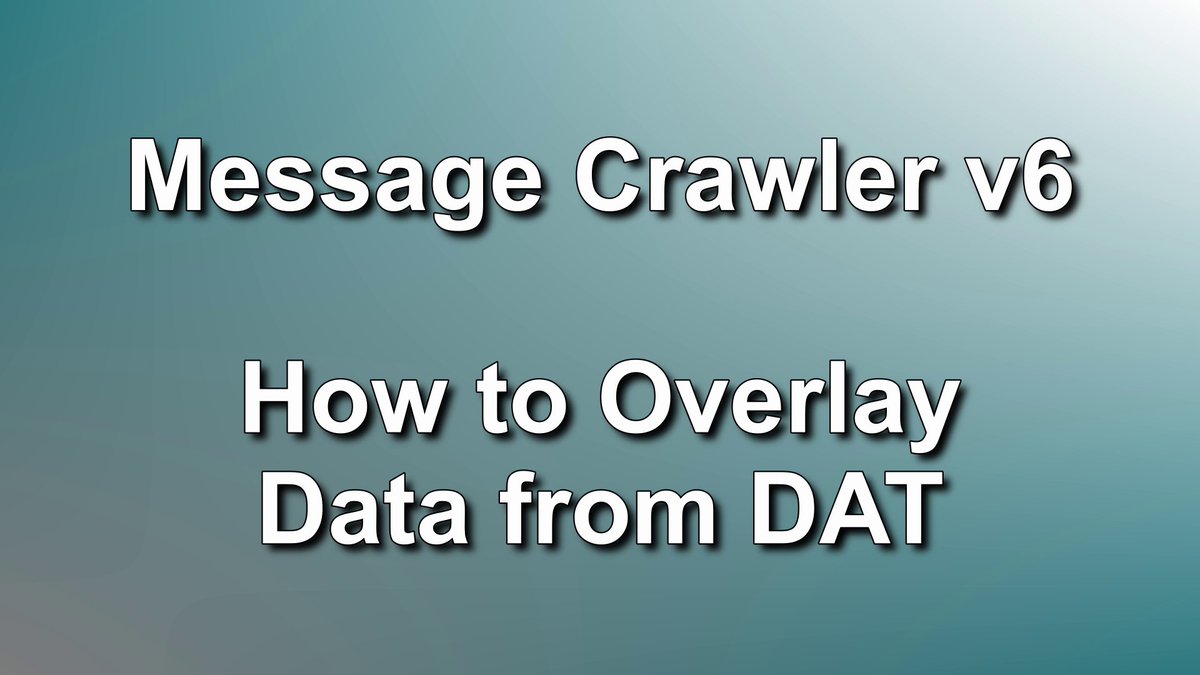 Here is how you can overlay DAT file into Message Crawler. This is very useful if you have Slack data set and attachments have already been downloaded. youtu.be/BkvJVbiEa8U #ediscovery #legaltech #legaltechnology #litigationsupport #legaloperations #legalservices