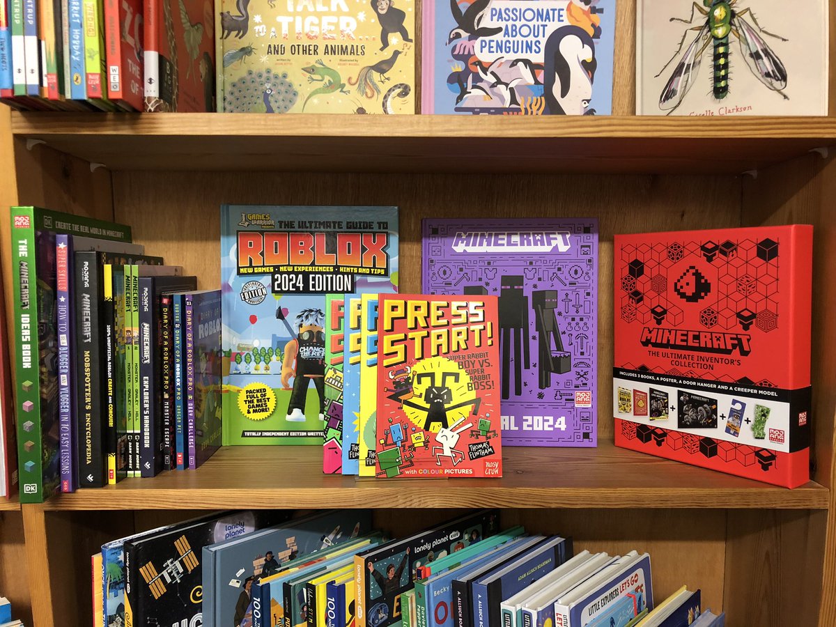 You’ve played the games, now read the books! If you know someone who’s mad about Minecraft or crazy about Roblox, we’ve got you covered with gift ideas, from the Press Start early reader graphic novels to instructional and inspirational handbooks to 2024 annuals…