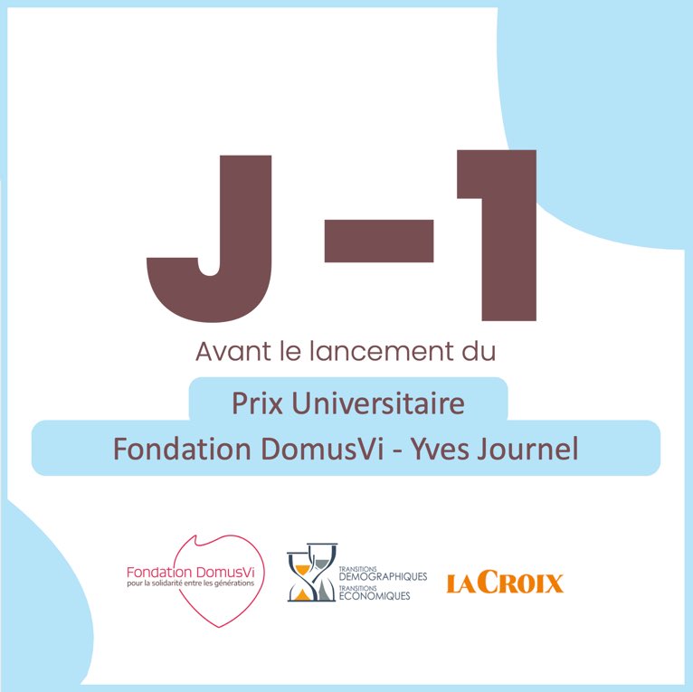 Fondation DomusVi (@fondat_domusvi) on Twitter photo Le Palmarès 2023 du Prix Universitaire <a href="/Fondat_DomusVi/">Fondation DomusVi</a> pour la solidarité entre les générations en partenariat avec <a href="/ChaireTDTE/">Chaire TDTE</a> et avec <a href="/Bayard/">Bayard</a> c’est demain ! #GénérationSolidaires Le Palmarès 2023 du Prix Universitaire <a href="/Fondat_DomusVi/">Fondation DomusVi</a> pour la solidarité entre les générations en partenariat avec <a href="/ChaireTDTE/">Chaire TDTE</a> et avec <a href="/Bayard/">Bayard</a> c’est demain ! #GénérationSolidaires