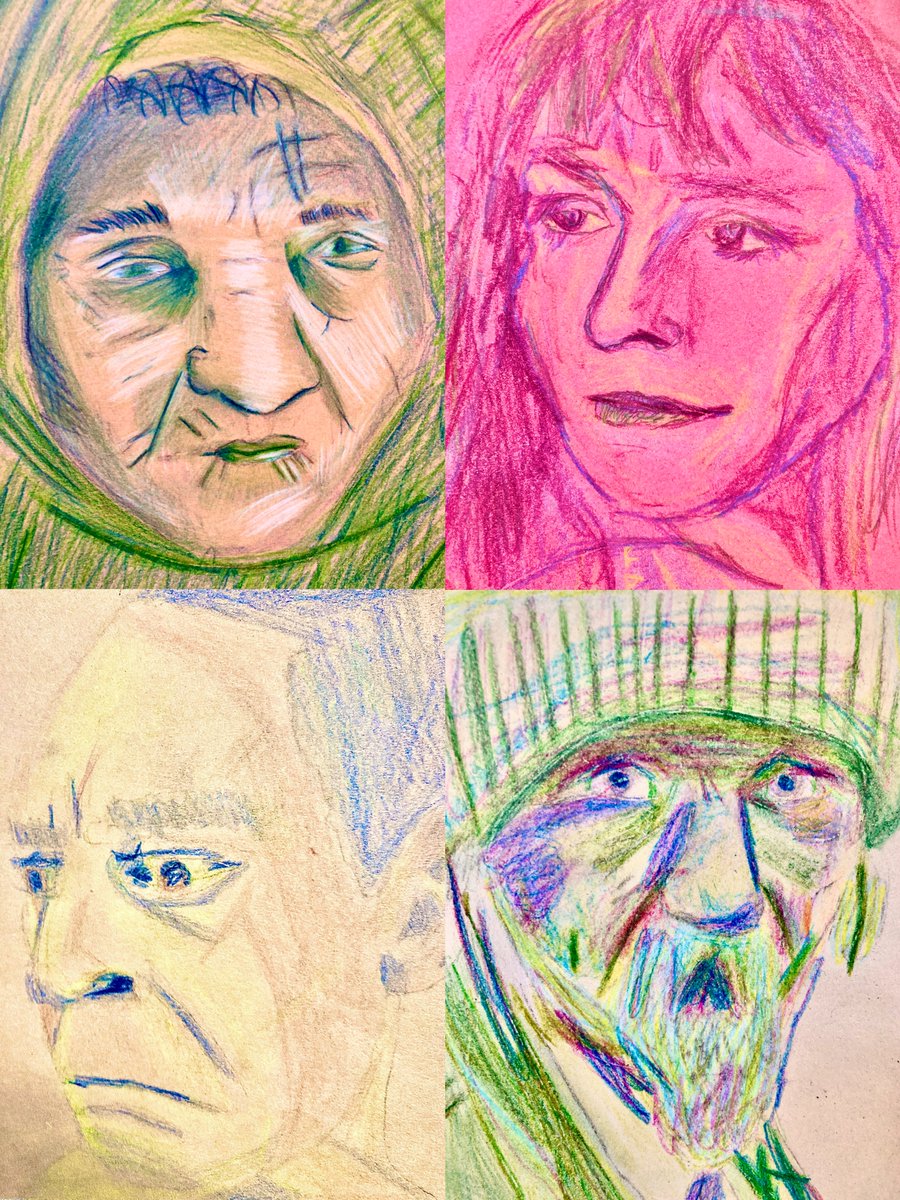 Some beautiful and sensitive Expressionist portraiture coming out of BGE 🎨👨‍🎨👩‍🎨😍 Amazing work 👏#expressionism #portraiture #youngartist @CraigmarlochINV