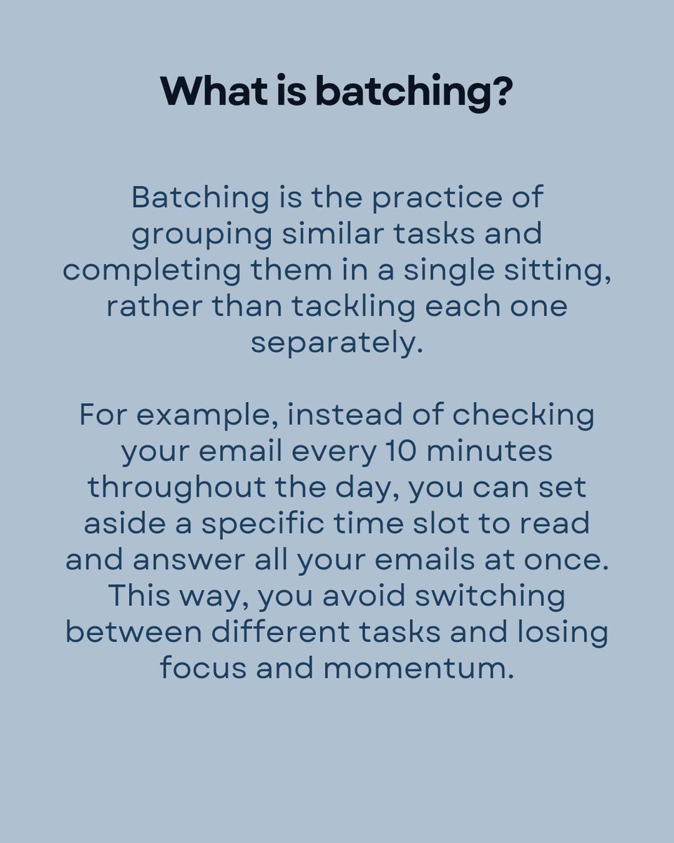 BahawaWellbeing's tweet photo. #BahawaWellbeing

#organisationalwellbeing #productivity #batching #productivityhacks https://t.co/4nh4yYiS00