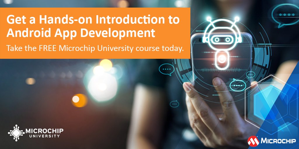 Get a hands-on introduction to Android App development using MIT App Inventor. This FREE course covers topics such as BLE scanning, BLE connection, BLE services, BLE characteristics, UUID’s and MAC addresses. Register: mchp.us/3QUfOFm. #android #BLE #development