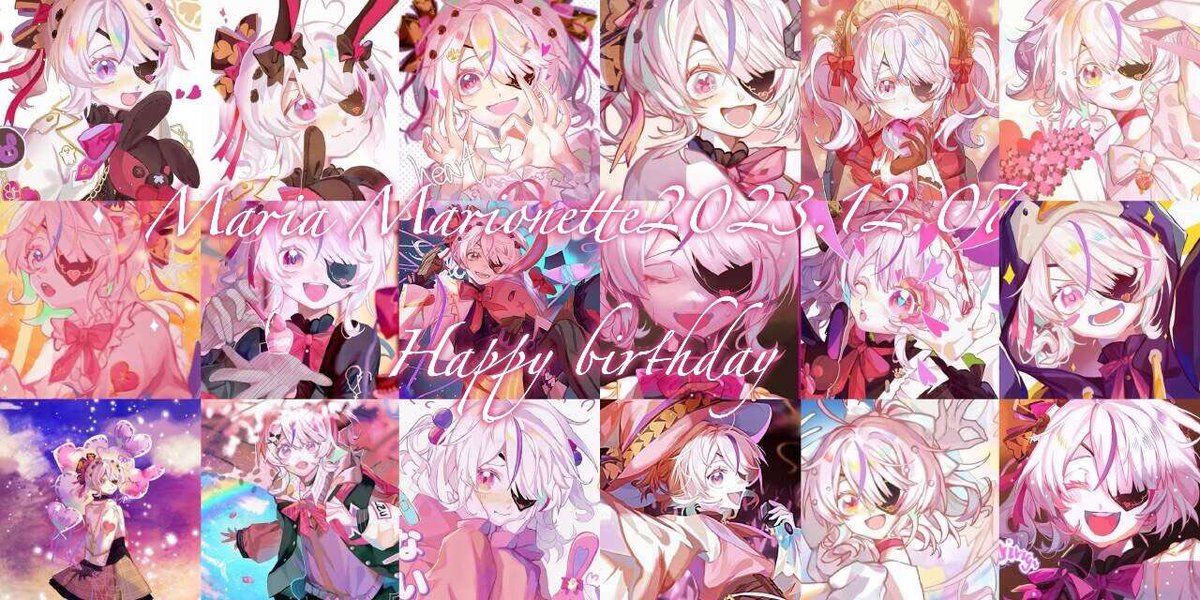 MarippetFactory's tweet photo. ✨🎀 Happy birthday to Maria 24h Artwork Project 🎀✨💖We will start the birthday illustration in 1 hour!💖
Thank for the pictures：@Chapret10 🔜 No.1:  @pine___Green

 #MarifacturingDay https://t.co/UyNGc1samF