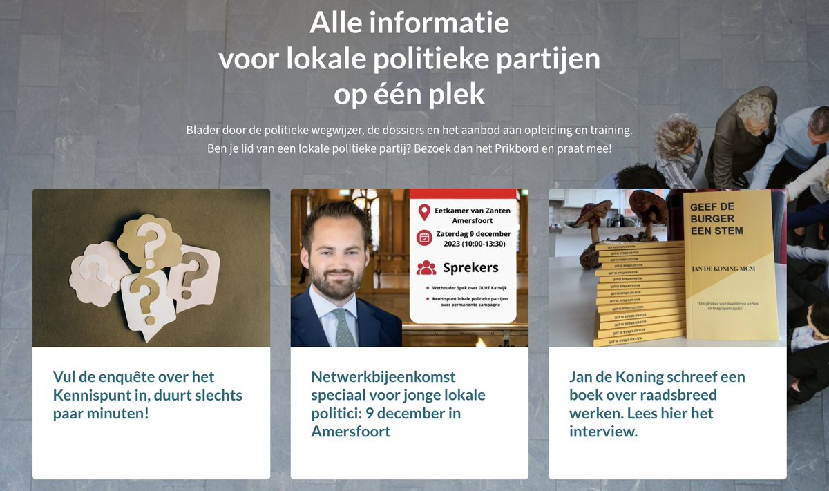 Kennispunt Lokale Politieke Partijen tweet media